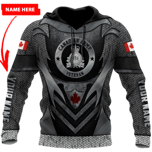  Personalized Name Canadian Army Veteran Clothes