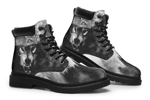  D Wolf Boots Red Eyes Wolf