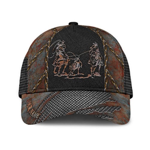  Personalized Name Rodeo Classic Cap Vintage Team Roping