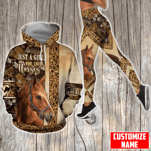  Customized Name Horse Combo Hoodie + Legging PD
