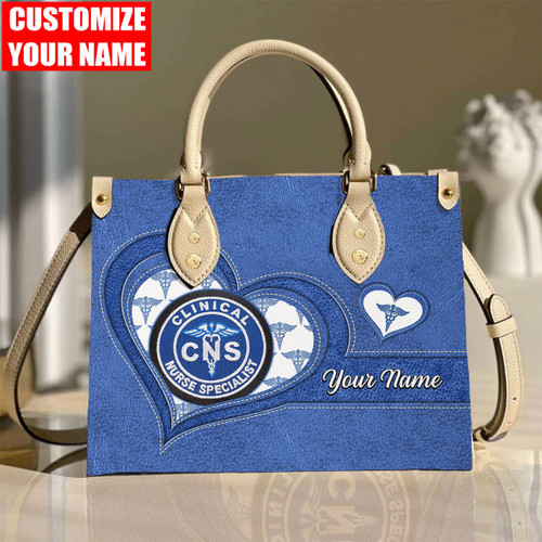  Personalized Nursing CNS Printed Leather Bag