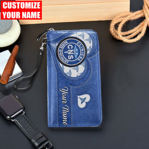  Personalized Nursing CNS Printed Leather Wallet