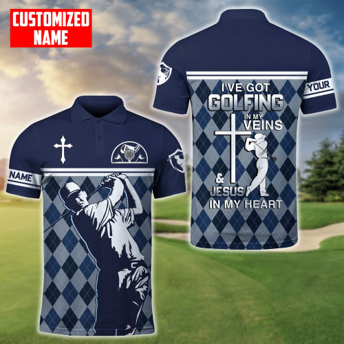  Personalized I've Got Golfing In My Veins D Printed Shirts