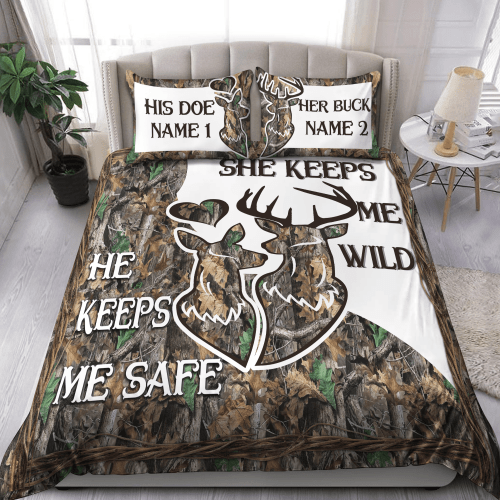  D Hunting All Over Printed Bedding Set