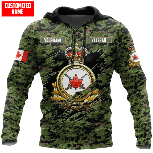 Tmarc Tee Custom Name Canadian Army Shirts PD17062201