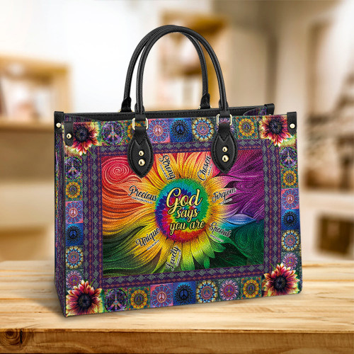 Hippie Sunflower AEAA1510005Z Leather Bag