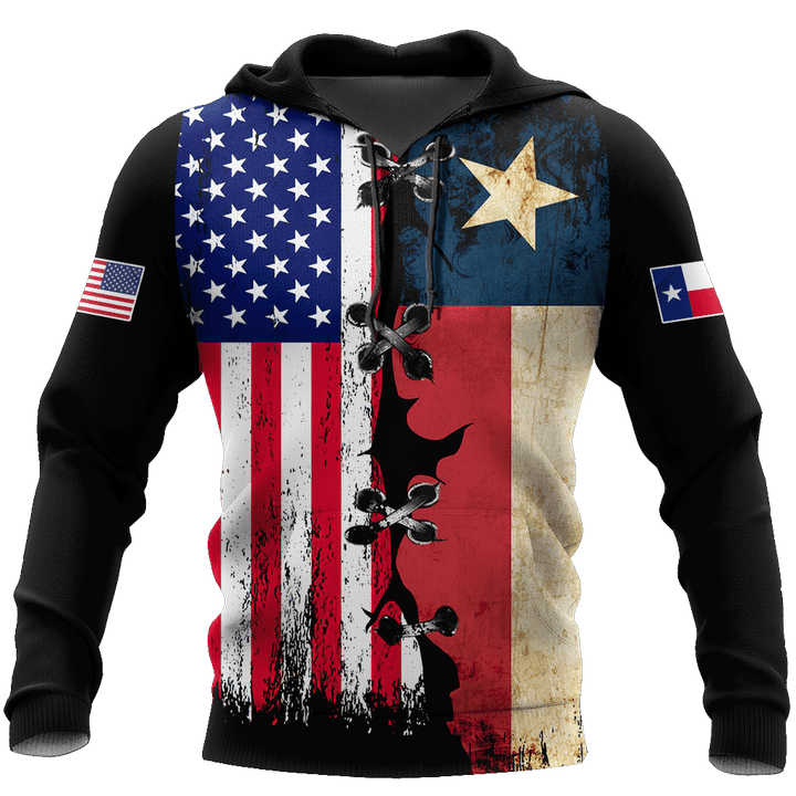 American Texas 3D All Over Unisex Hoodie