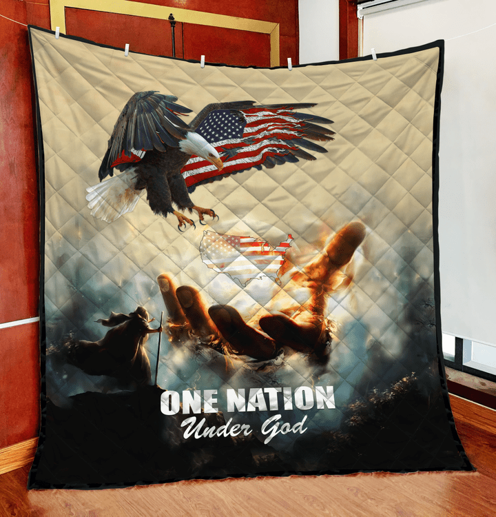 American One Nation Under God 3D Quilt 04