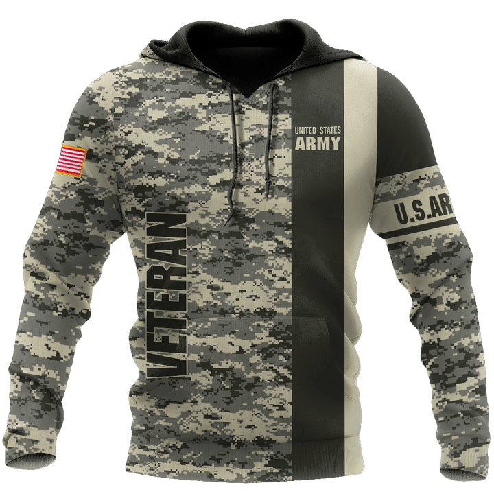 US Army Veteran Personalized name 3D All Over Printed Unisex Shirts
