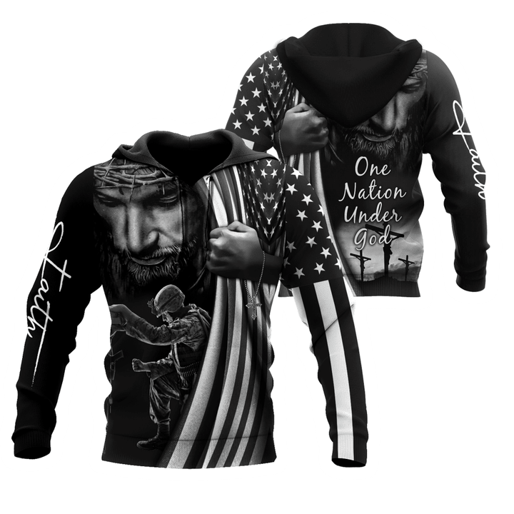 US Veteran One Nation Under God 3D All Over Printed Shirts TA09162002