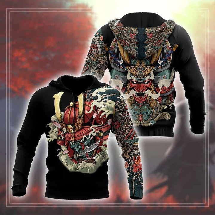 Samurai Tattoo 3D All Over Printed Unisex Shirts