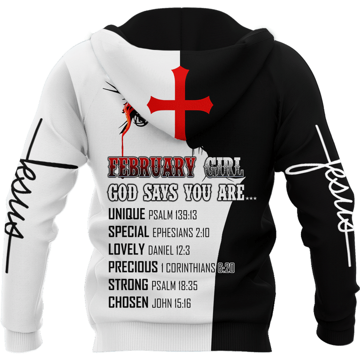 Jesus February Girl 3D All Over Printed Shirts For Men and Women - Amaze Style™-Apparel