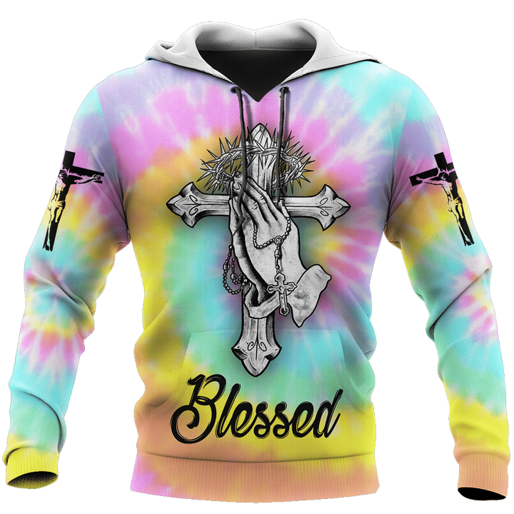 Jesus Tie Dye 3D All Over Printed Shirts For Men and Women AM120505 - Amaze Style™-Apparel