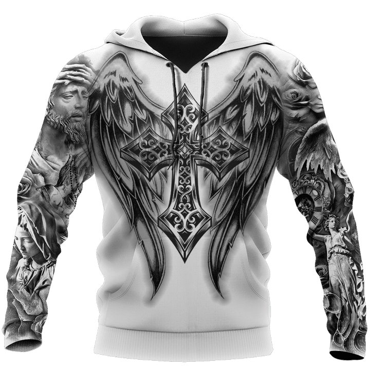 Wings of God Gothic Vibe Christian Jesus 3D Printed Design Apparel Men and Women