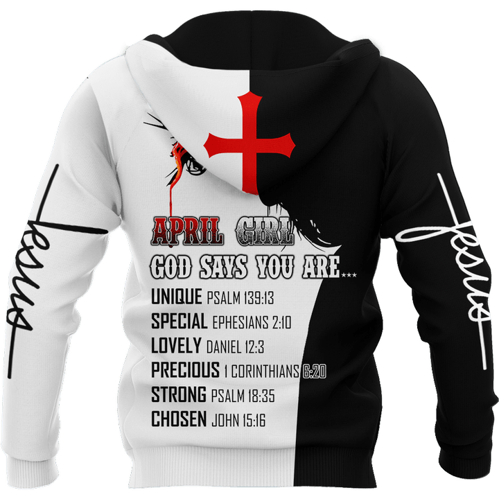 Jesus April Girl 3D All Over Printed Shirts For Men and Women - Amaze Style™-Apparel