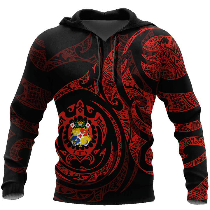 Tonga in My Heart Polynesian Tattoo Style 3D Printed Shirts AM190201 - Amaze Style™-Apparel