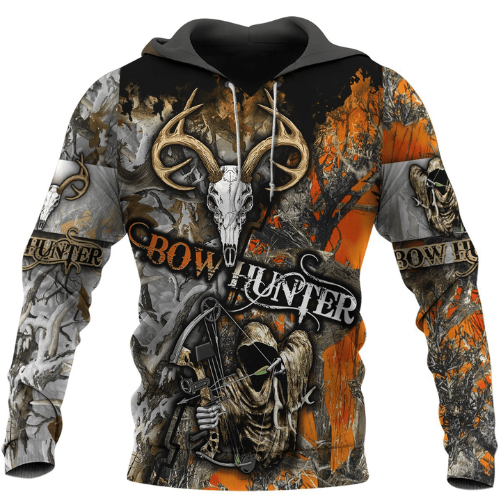 Beautiful Skull Deer Bow Huntaholic Camouflage - 3D All Over Printed Style for Men and Women
