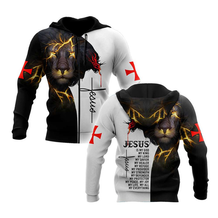 Jesus Christ and Lion My Everything 3D Printed Hoodie, T-Shirt for Men and Women