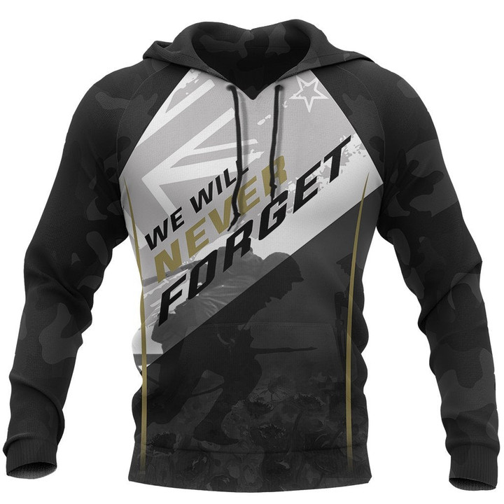 Anzac New Zealand Hoodie, Let Us Never Forget Pullover Hoodie PL03032002 - Amaze Style™-Apparel