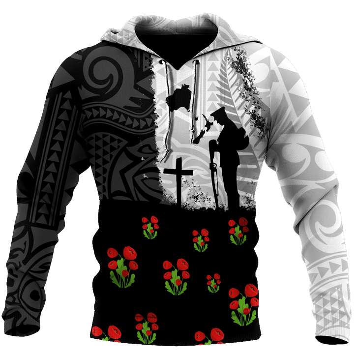 Anzac day new zealand australia lest we forget 3d all over printed shirt and short for man and women