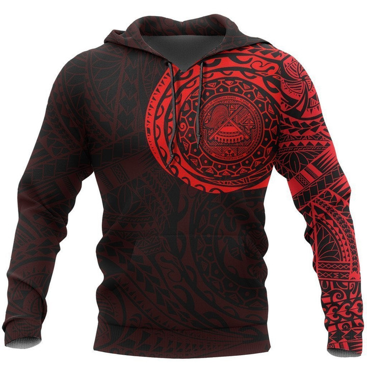 American Samoa In My Heart Polynesian Hoodie Red PL - Amaze Style™-Apparel