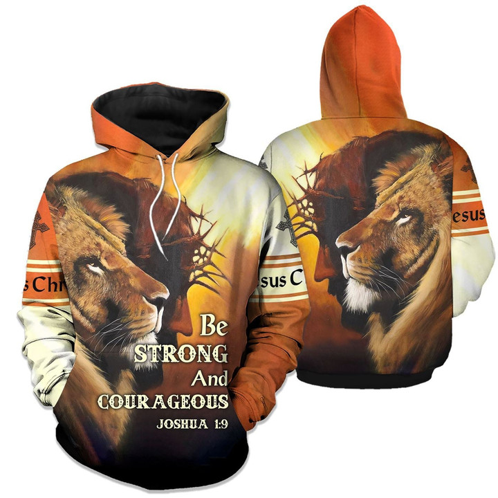 Be Strong And Courageous 3D All Over Printed Shirts For Men and Women PL250305 - Amaze Style™-Apparel