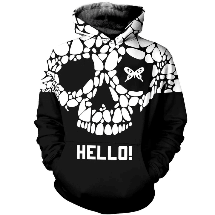 3D ALL OVER PRINTED NICE SKULL PL291 - Amaze Style™-Apparel