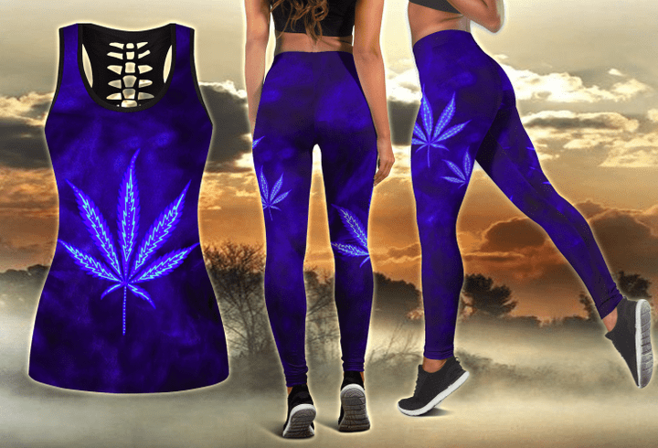 Hippie Purple Combo Legging + Tank Limited by SUN JJ110523 - Amaze Style™-Apparel
