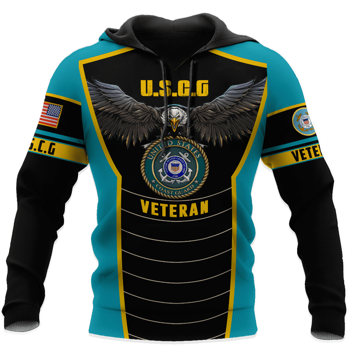  U.S Coast Guard veteran Eagle Pride design d print shirts Proud Military