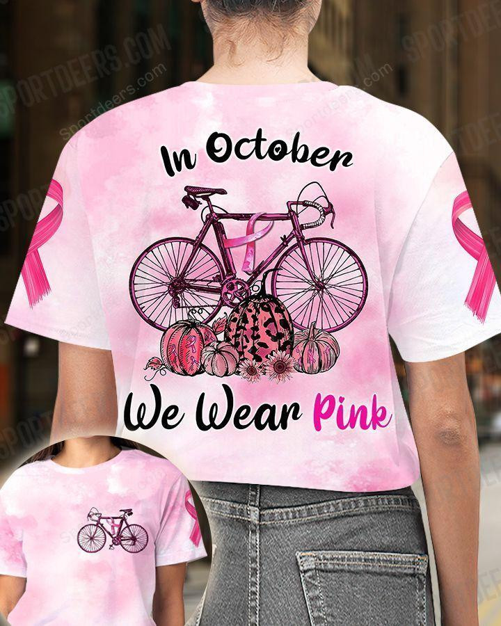  CYCLING - Wear Pink - Breast Cancer Awareness Tshirt