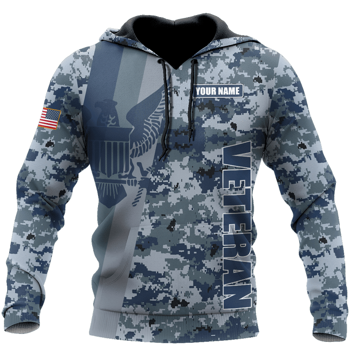  Custom name US Navy Veteran Camo d printed shirts Proud Military