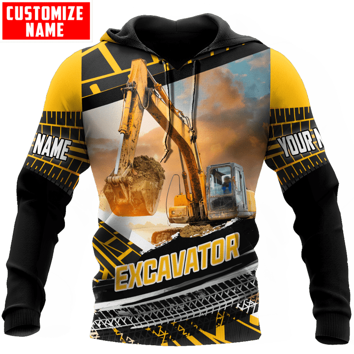  Customized name Excavator Heavy Equipment Unisex Shirts