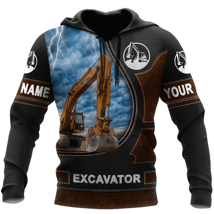  Personalized Name excavator D Printed Unisex Shirts
