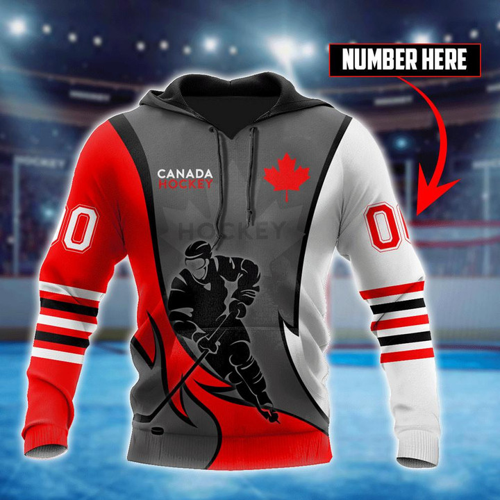  Canada Hockey Maple Leaf C Custom Number