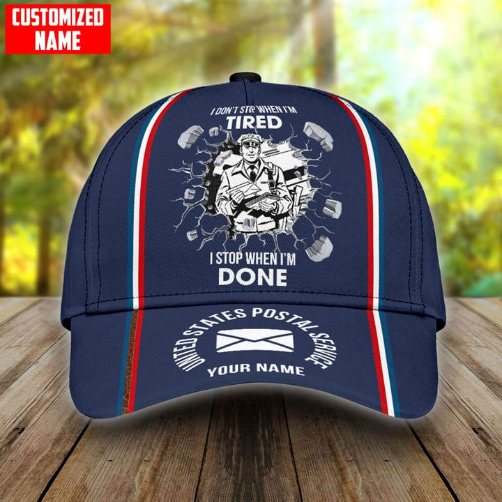  Personalized Name Postal Worker D Classic Cap DD
