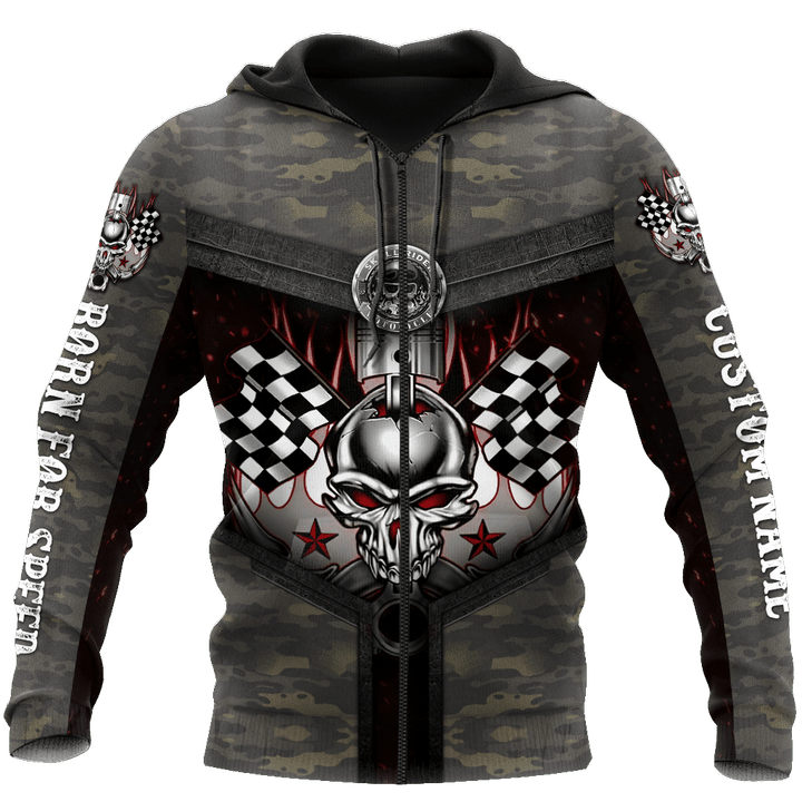  Customize Name Motorcycle Racing Unisex Shirts Born For Speed