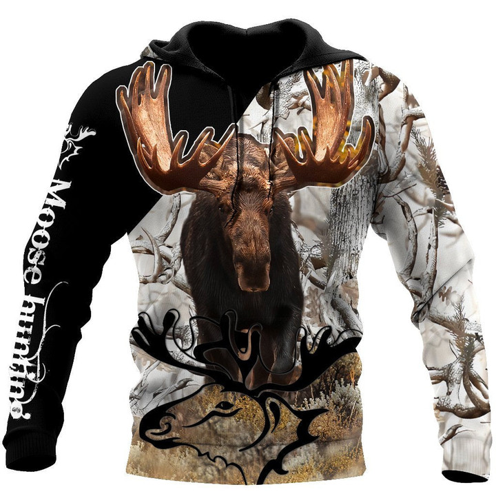  Personalized Name Moose Hunting D All Over Print Unisex Shirts