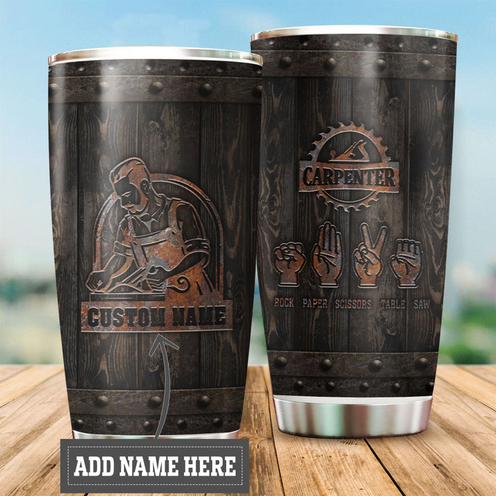  Personalized Name Carpenter Stainless Steel Tumbler