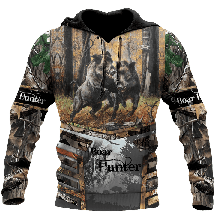 Personalized Name Great Boar Hunting Camo Shirts