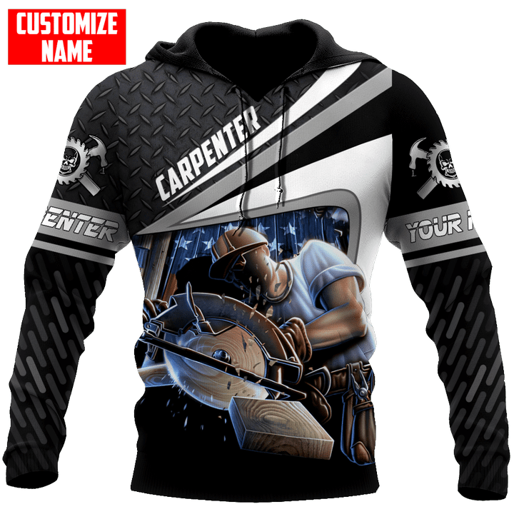  Personalized Name Carpenter Unisex Shirts Metal Pattern Ver