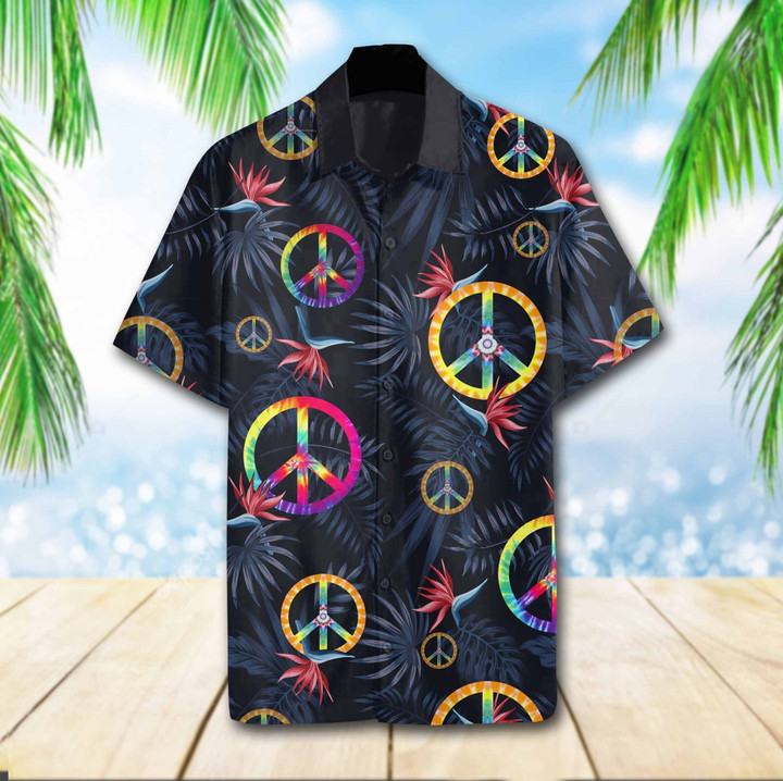 Hippie Tropical Hawaiian Shirt
