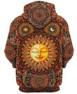 Hippie Sunflower 3D All Over Printed Unisex Shirts