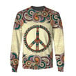Hippie Vintage Peace Sign 3D All Over Printed Unisex Shirts