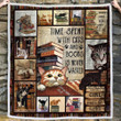 Cats And Books Throw Blanket