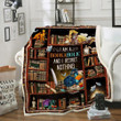 I Am A Bookaholic And I Regret Nothing Book Dragon Throw Blanket