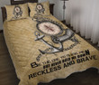Reckless and Brave Quilt Bedding Set Proud Military