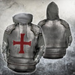 3D All Over Printed Knights Templar Tops - Amaze Style™-Apparel