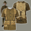 3D All Over Printed U.S. WWI Soldier Shirts - Amaze Style™-Apparel