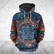 3D All Over Aztec Mexican Art Hoodie - Amaze Style™-Apparel
