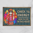 Check Ya Energy Hippie Door Mat